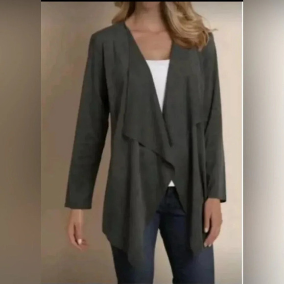 Soft Surroundings  Waterfall Flyaway Cardigan Size S - Picture 1 of 7